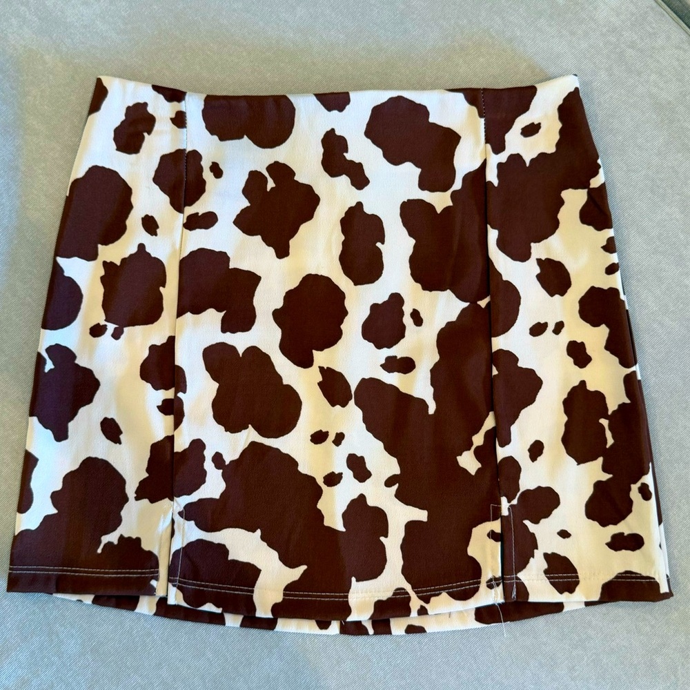 Girls Cow Print Skirt L 12/14